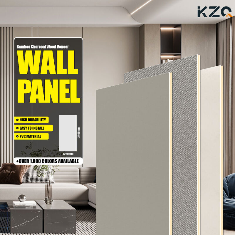 Solid Color Decorative Wall Panels Waterproof Moisture-proof Board For Bedroom Living Rooms