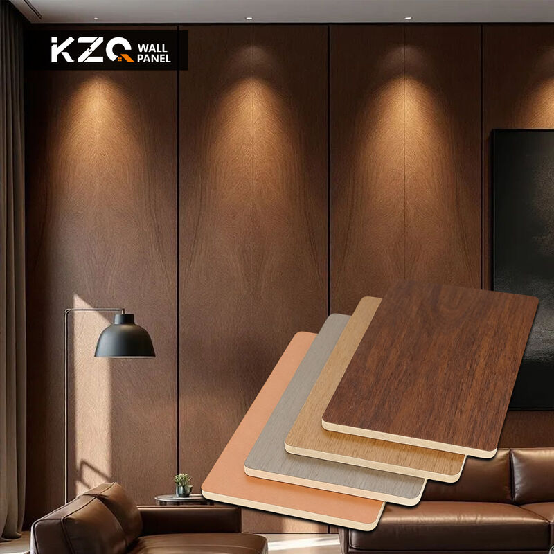 Wood Grain PVC Wall Panels Waterproof Eco Friendly Wall Panel For Interior Home Decoration