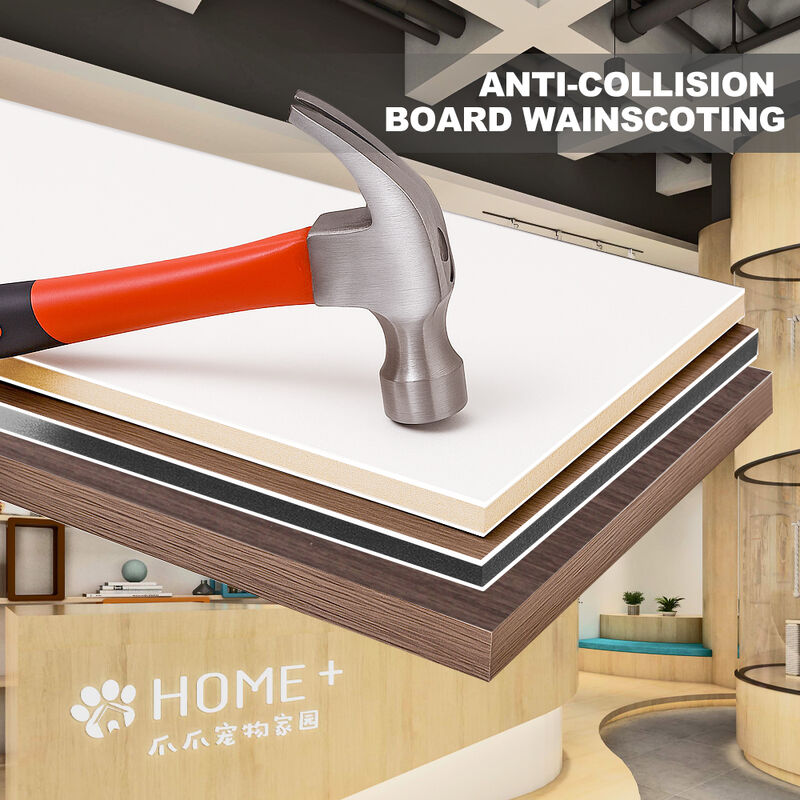 Anti-collision Board Wainscoting Thickness 8mm Bamboo Wood Interior Decoration Wall Panels
