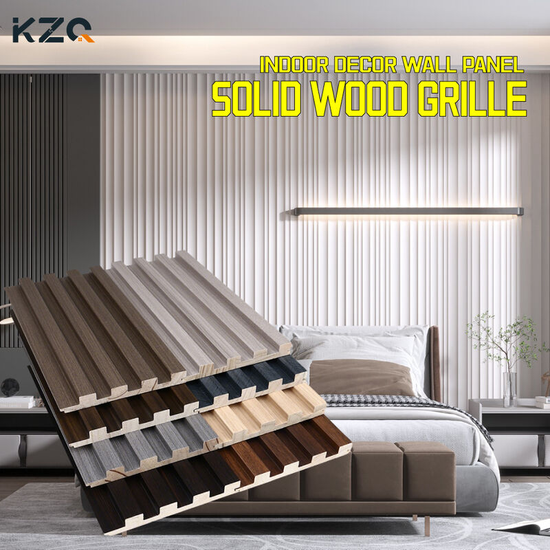 Wall Decoration Solid Wood Grille Bamboo Wood Background Wall WPC Wall Panel