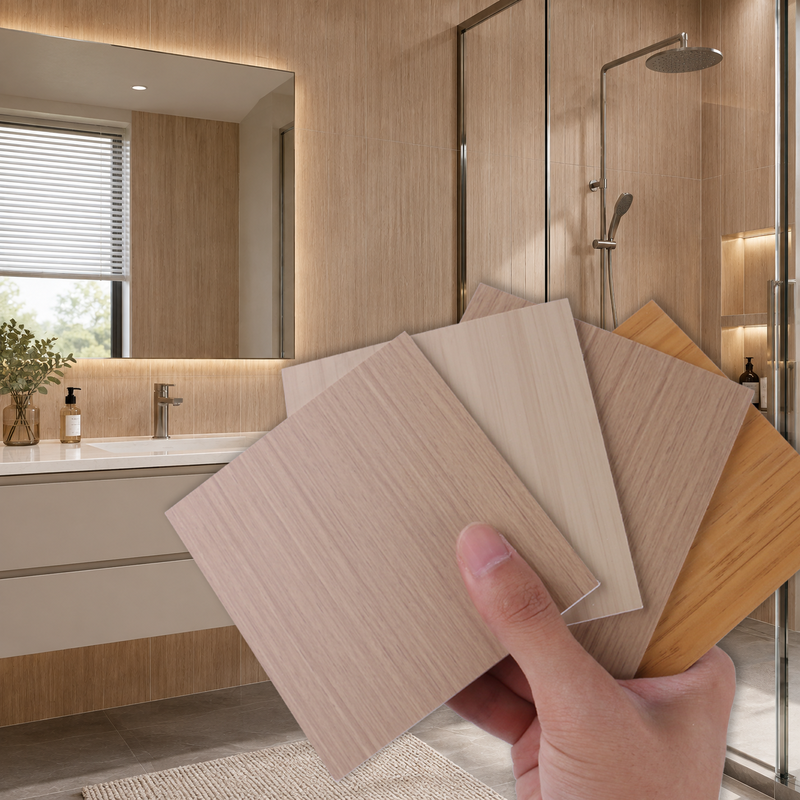 Modern Waterproof Fireproof B1 SPC Wall Panel with Easy Installation for Bathroom and Shower