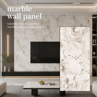 Marble Wall Panel Bamboo Charcoal Wood Veneer Interior Decorative Panels