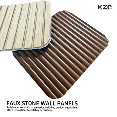 New Stock Arrival Premium Wpc Fluted Wall Panel 3D wall panel For Indoor Home Decoration
