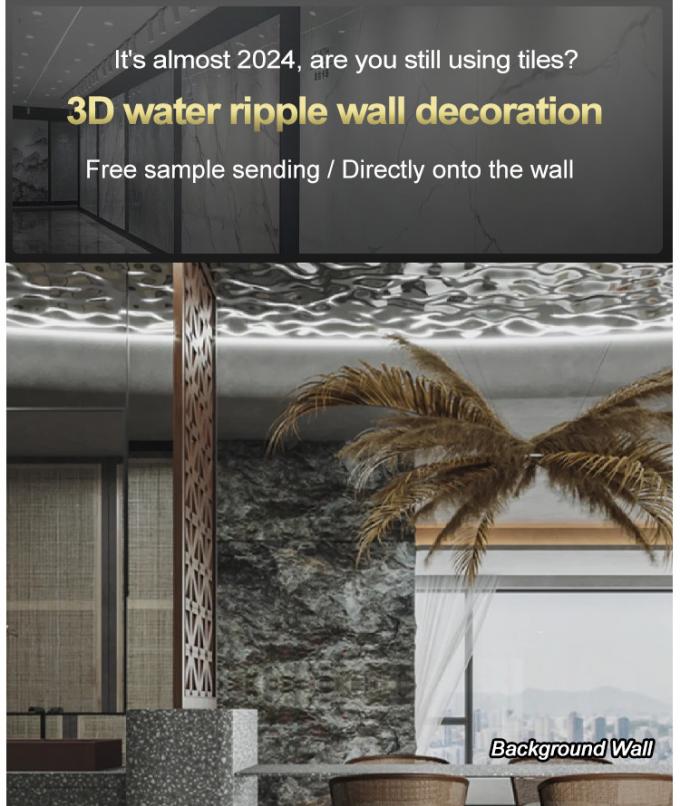 Water Ripple Panel Cad Water Ripple Panel 1220*2440*5/8mm Flame Retardant Bamboo Charcoal Wood ...